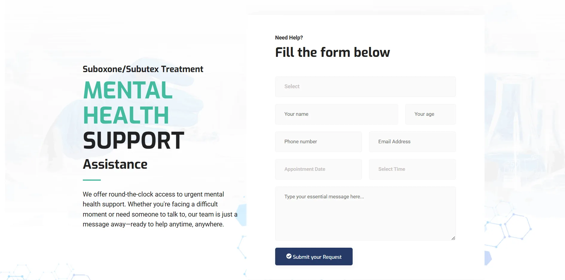 Bevel health support request form
